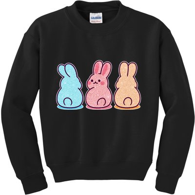 Kawaii Cute Easter Bunny Rabbits Kids Sweatshirt