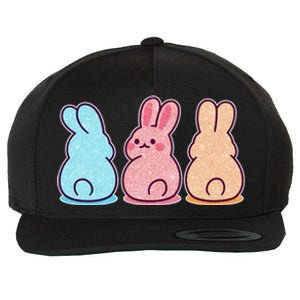 Kawaii Cute Easter Bunny Rabbits Wool Snapback Cap