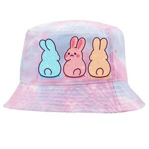 Kawaii Cute Easter Bunny Rabbits Tie-Dyed Bucket Hat