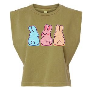 Kawaii Cute Easter Bunny Rabbits Garment-Dyed Women's Muscle Tee