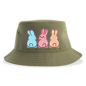 Kawaii Cute Easter Bunny Rabbits Sustainable Bucket Hat