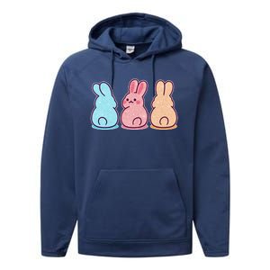 Kawaii Cute Easter Bunny Rabbits Performance Fleece Hoodie