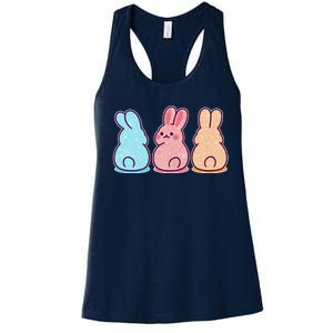 Kawaii Cute Easter Bunny Rabbits Women's Racerback Tank