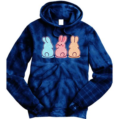 Kawaii Cute Easter Bunny Rabbits Tie Dye Hoodie