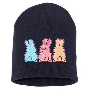 Kawaii Cute Easter Bunny Rabbits Short Acrylic Beanie