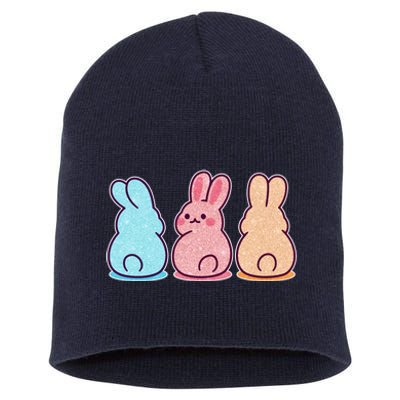 Kawaii Cute Easter Bunny Rabbits Short Acrylic Beanie