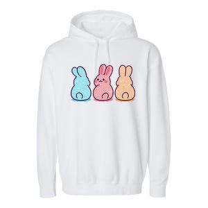 Kawaii Cute Easter Bunny Rabbits Garment-Dyed Fleece Hoodie