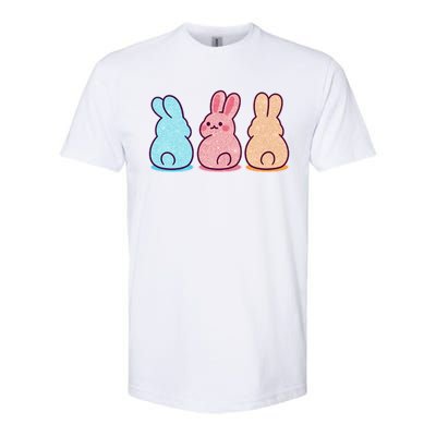 Kawaii Cute Easter Bunny Rabbits Softstyle® CVC T-Shirt