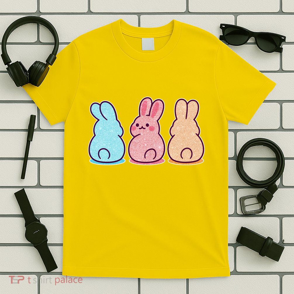 Kawaii Cute Easter Bunny Rabbits T-Shirt