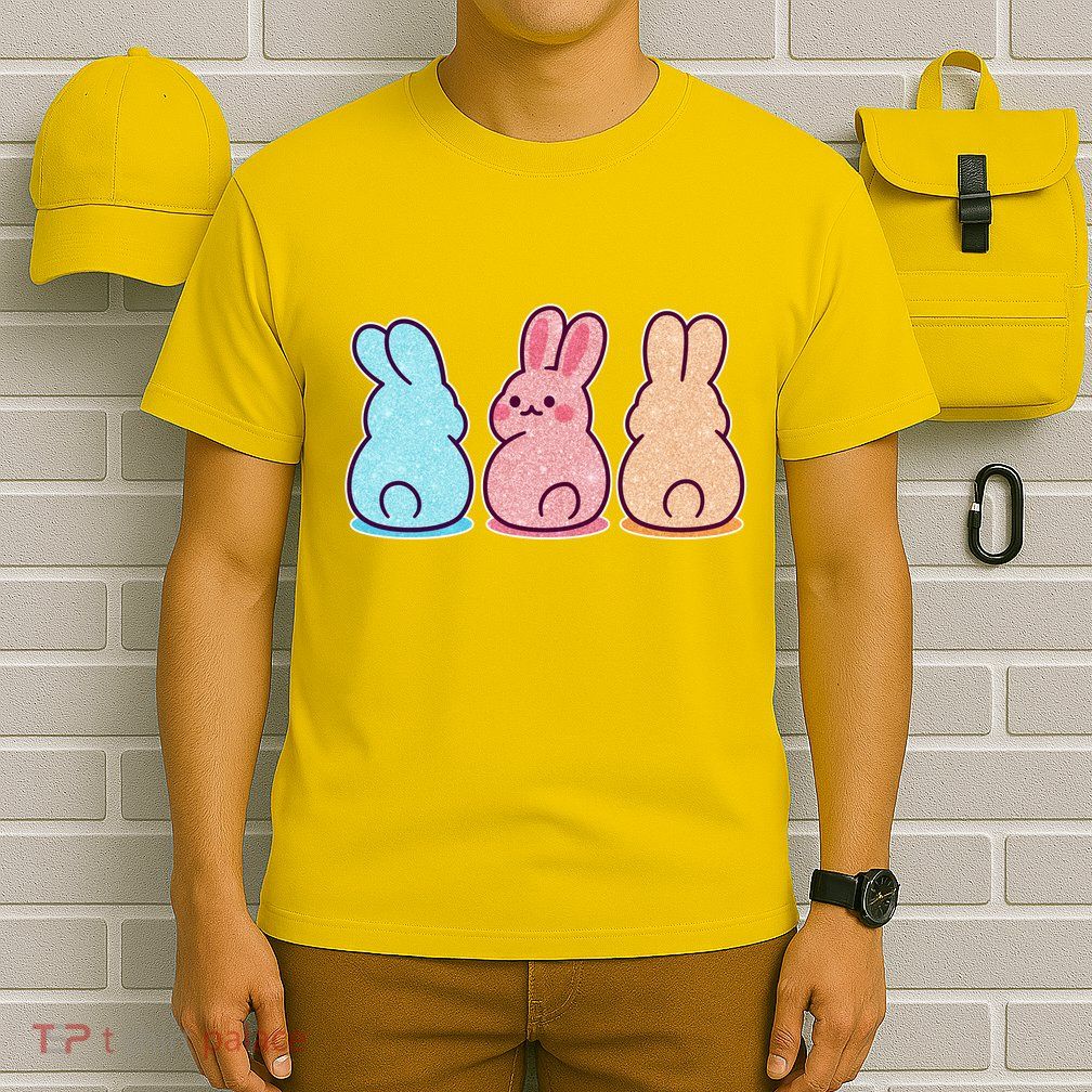Kawaii Cute Easter Bunny Rabbits T-Shirt