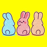 Kawaii Cute Easter Bunny Rabbits 11oz C Handle Ceramic Mug