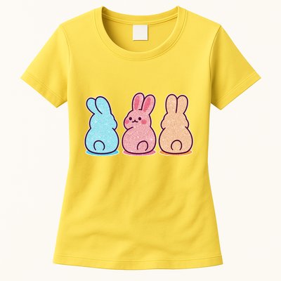Kawaii Cute Easter Bunny Rabbits Womens T-Shirt
