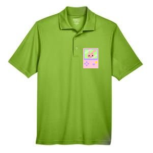 Kawaii Gamer Bunny Rabbit Men's Origin Performance Pique Polo