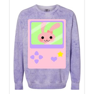 Kawaii Gamer Bunny Rabbit Colorblast Crewneck Sweatshirt