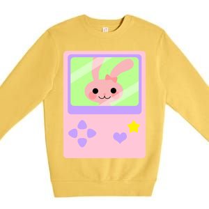 Kawaii Gamer Bunny Rabbit Premium Crewneck Sweatshirt