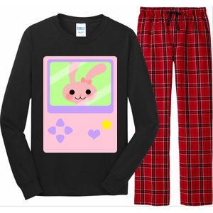 Kawaii Gamer Bunny Rabbit Long Sleeve Pajama Set