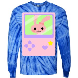 Kawaii Gamer Bunny Rabbit Tie-Dye Long Sleeve Shirt