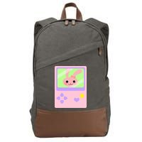 Kawaii Gamer Bunny Rabbit Cotton Canvas Backpack