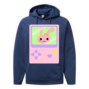 Kawaii Gamer Bunny Rabbit Performance Fleece Hoodie