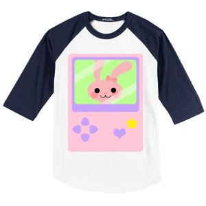 Kawaii Gamer Bunny Rabbit Baseball Sleeve Shirt