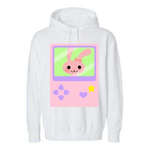 Kawaii Gamer Bunny Rabbit Garment-Dyed Fleece Hoodie