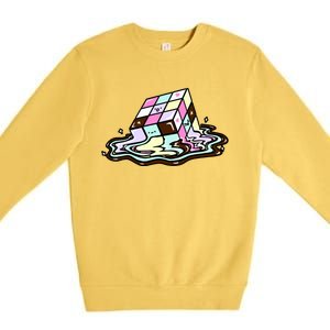 Kawaii Melting Melting Rubix Premium Crewneck Sweatshirt