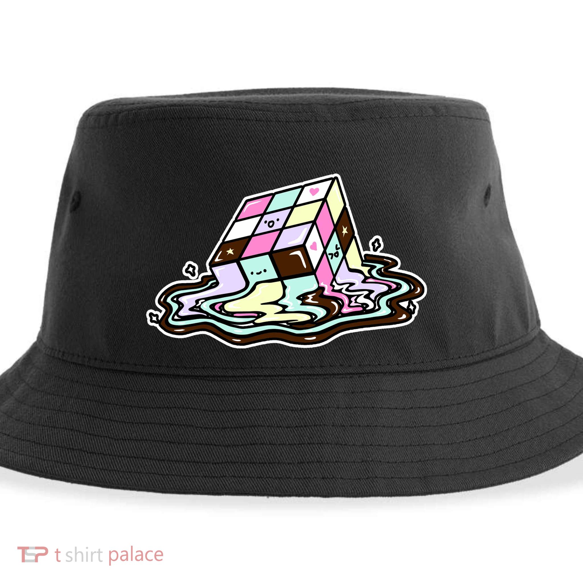 Kawaii Melting Melting Rubix Sustainable Bucket Hat