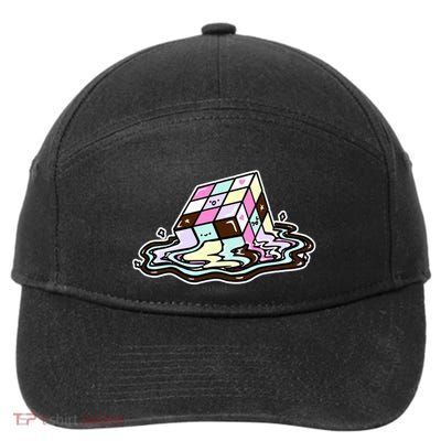 Kawaii Melting Melting Rubix 7-Panel Snapback Hat