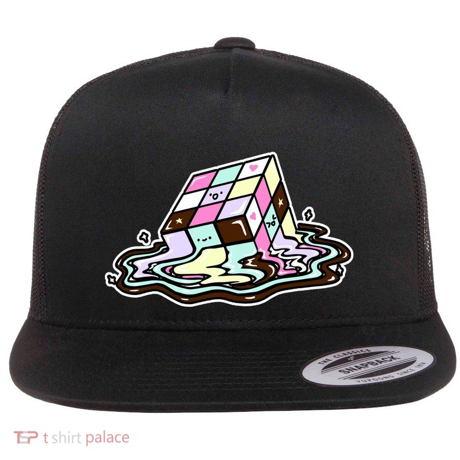 Kawaii Melting Melting Rubix Flatbill Hat