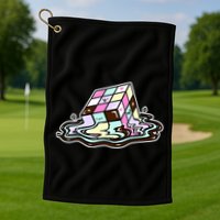 Kawaii Melting Melting Rubix Golf Towel