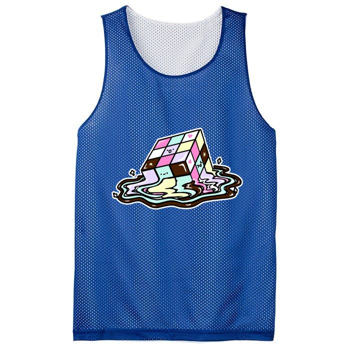Kawaii Melting Melting Rubix Mesh Reversible Basketball Jersey Tank