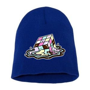 Kawaii Melting Melting Rubix Short Acrylic Beanie