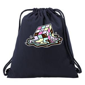 Kawaii Melting Melting Rubix Drawstring Bag