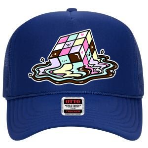 Kawaii Melting Melting Rubix High Crown Mesh Back Trucker Hat