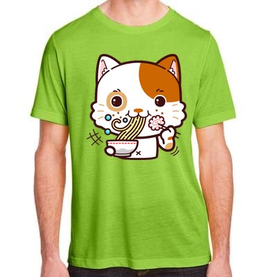 Kawaii Ramen Cat Adult ChromaSoft Performance T-Shirt