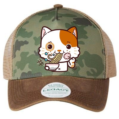 Kawaii Ramen Cat Legacy Tie Dye Trucker Hat