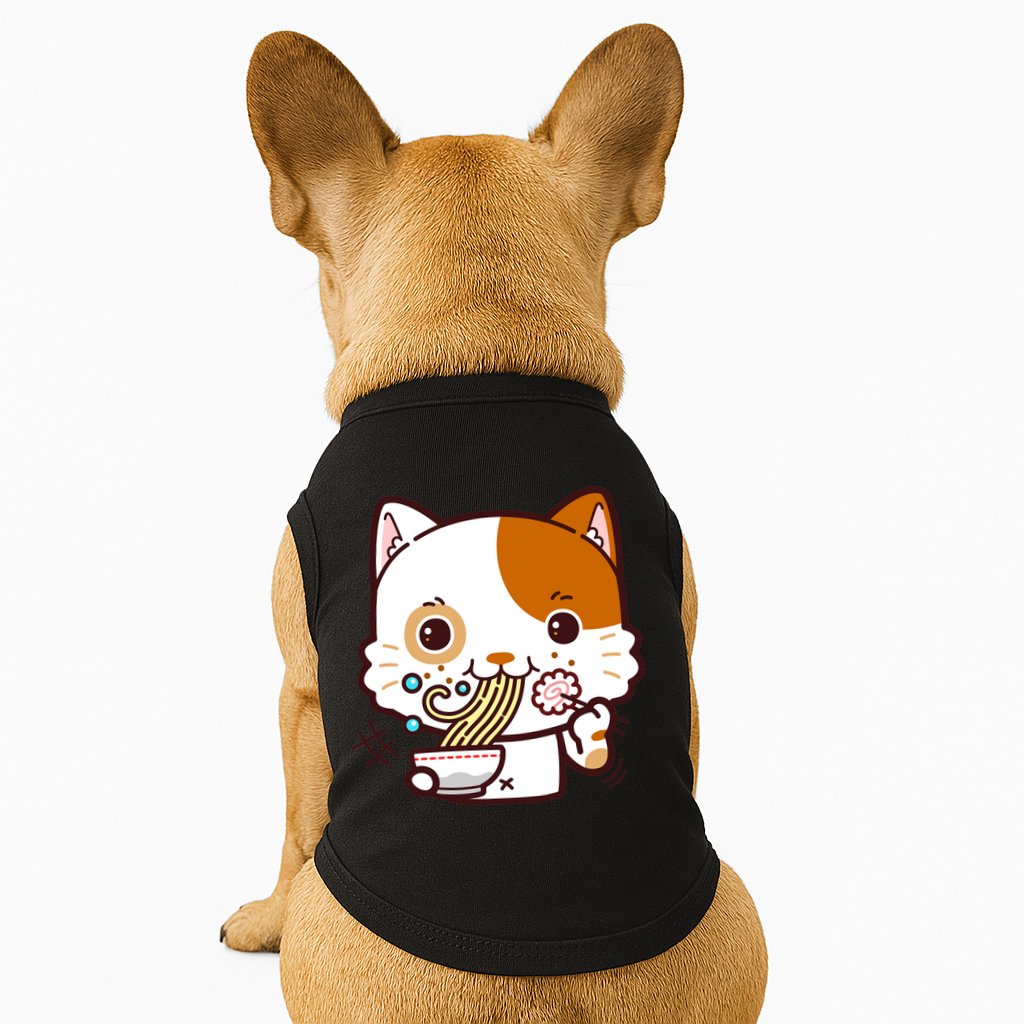 Kawaii Ramen Cat Doggie Tank