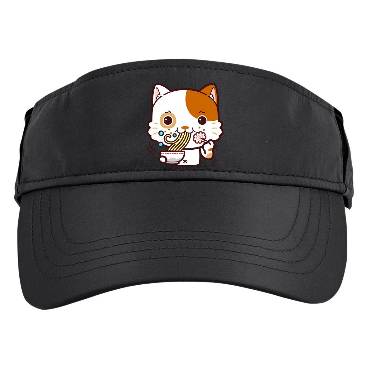 Kawaii Ramen Cat Adult Drive Performance Visor