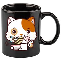 Kawaii Ramen Cat 11oz C Handle Ceramic Mug