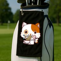 Kawaii Ramen Cat Golf Towel