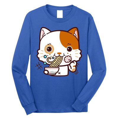 Kawaii Ramen Cat Long Sleeve Shirt