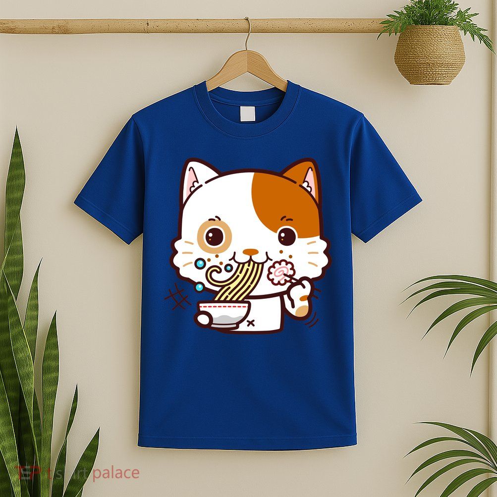 Kawaii Ramen Cat T-Shirt