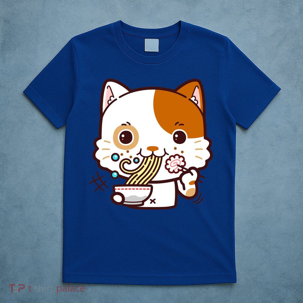 Kawaii Ramen Cat T-Shirt