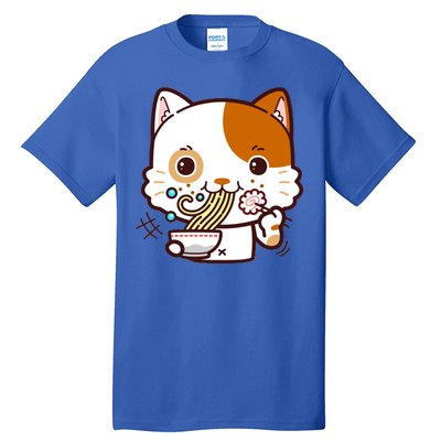 Kawaii Ramen Cat Tall T-Shirt