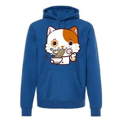 Kawaii Ramen Cat Premium Hoodie