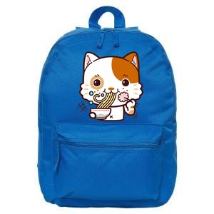 Kawaii Ramen Cat 16 in Basic Backpack