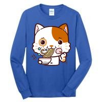 Kawaii Ramen Cat Tall Long Sleeve T-Shirt