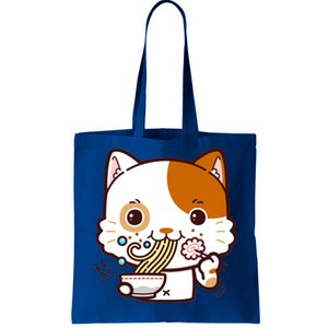 Kawaii Ramen Cat Tote Bag