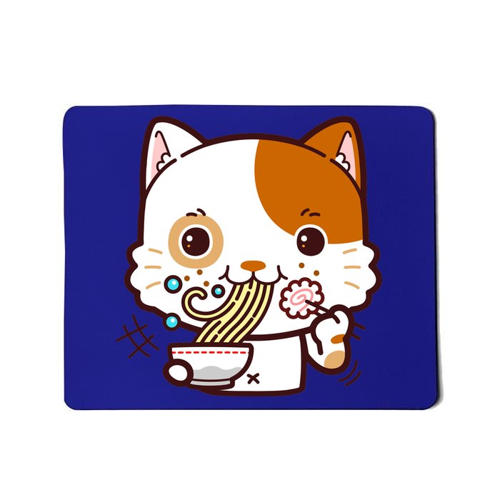 Kawaii Ramen Cat Mousepad