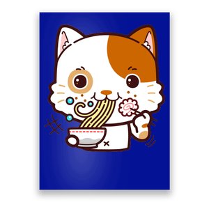 Kawaii Ramen Cat Poster